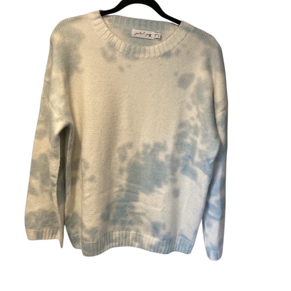 Petal & Pup Pastel Tie-Dye Sweater